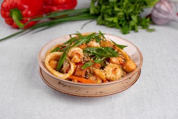 Рис с морепродуктами