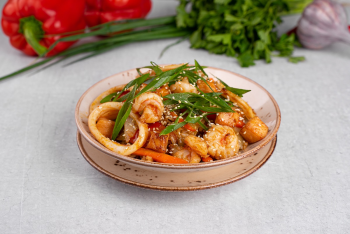 Рис с креветками